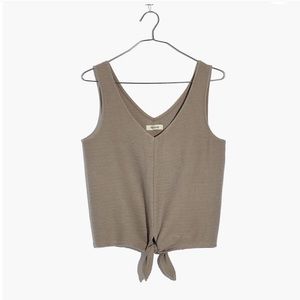 NWT Madewell tie-front tank top